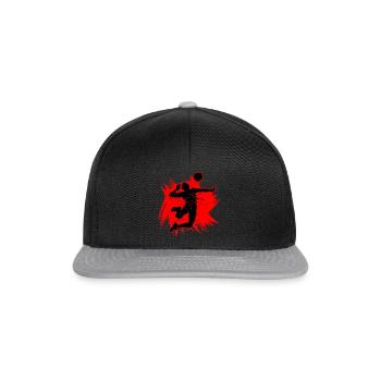 handball - Snapback Cap - Schwarz/Grau - Vorne