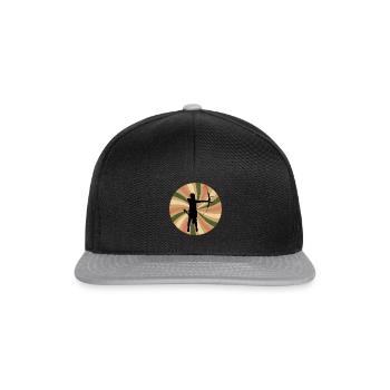 Archery Bow - Snapback Cap - black/grey - Front