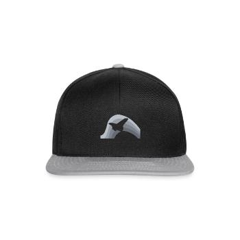 Flugzeug - Snapback Cap - Schwarz/Grau - Vorne