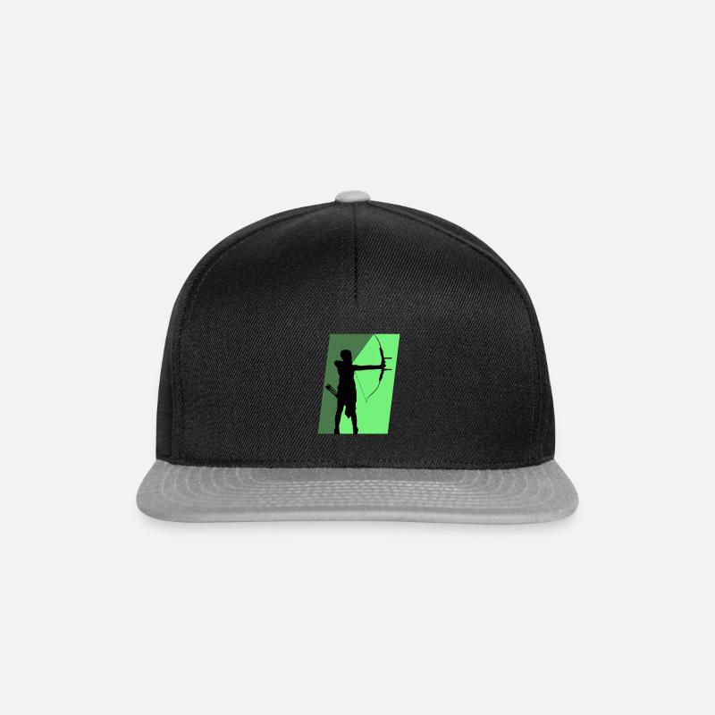 Bogen Armbrust Bogenschütze - Snapback Cap - Schwarz/Grau