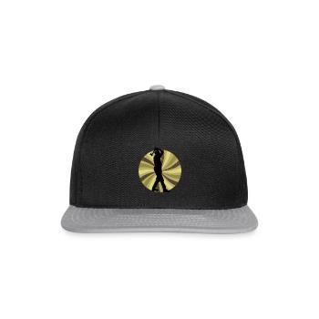 Axe Throwing Axtwerfen - Snapback Cap - Schwarz/Grau - Vorne
