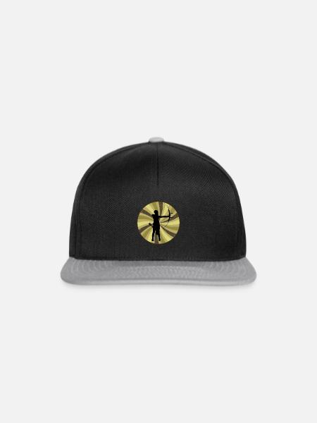 Bogenschütze Bogen Langbogen - Snapback Cap - Schwarz/Grau