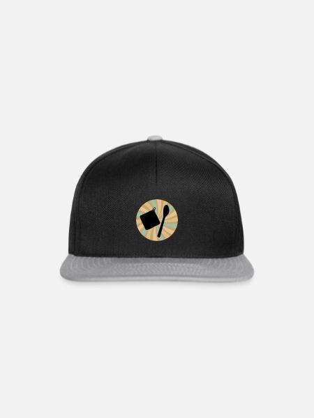 Backwaren Kuchen - Snapback Cap - Schwarz/Grau