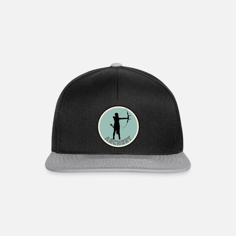 Bogenschießen Bogenschütze - Snapback Cap - Schwarz/Grau
