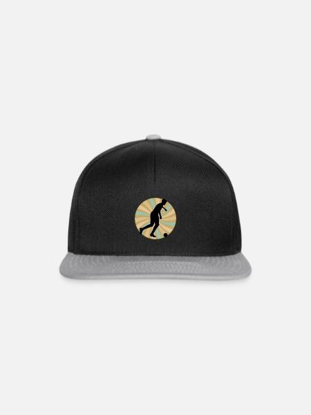 Futsalspielerin Ballsport - Snapback Cap - Schwarz/Grau