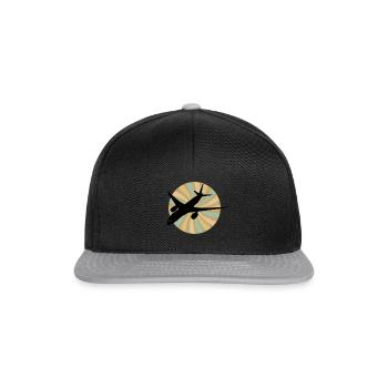 Flieger Flieger Aerospace - Snapback Cap - Schwarz/Grau - Vorne