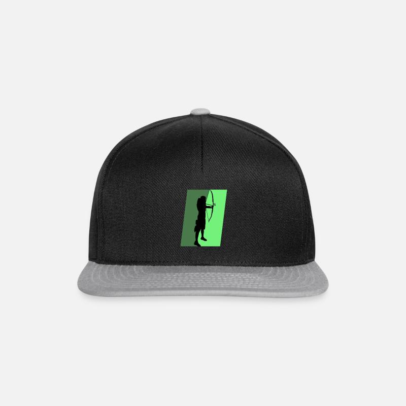 Bow Longbow Archery - Snapback Cap - black/grey