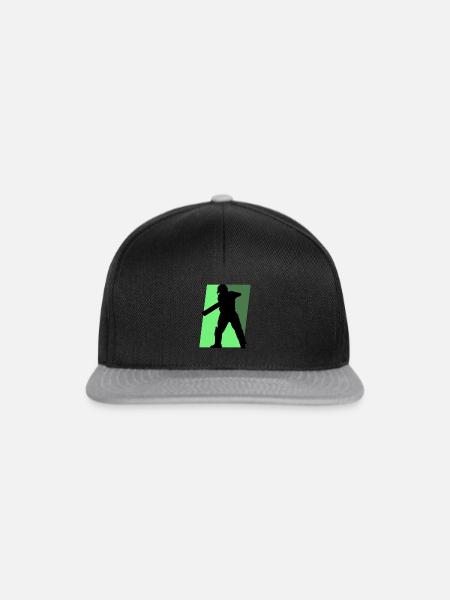Cricket Pitcher Pitcher - Snapback Cap - Schwarz/Grau