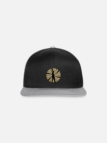 Axtwerfen Sportart Axt - Snapback Cap - Schwarz/Grau