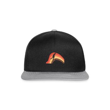Futsalmannschaft Ballsport - Snapback Cap - Schwarz/Grau - Vorne