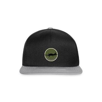 Flieger Fliegen Luftfahrt - Snapback Cap - Schwarz/Grau - Vorne