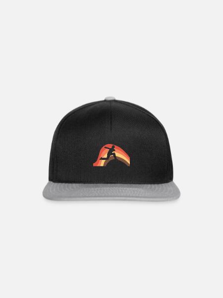 Cricketspieler Pitcher Cricketspieler - Snapback Cap - Schwarz/Grau