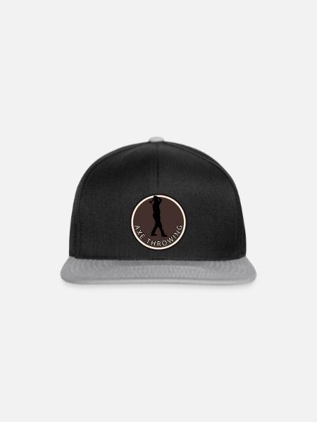 Axtwerfen Axtwerfen Axtwerfen - Snapback Cap - Schwarz/Grau