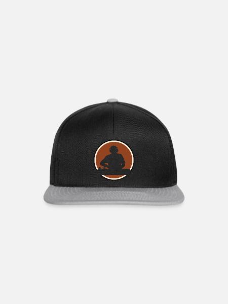 DJ Djing Trance - Snapback Cap - Schwarz/Grau
