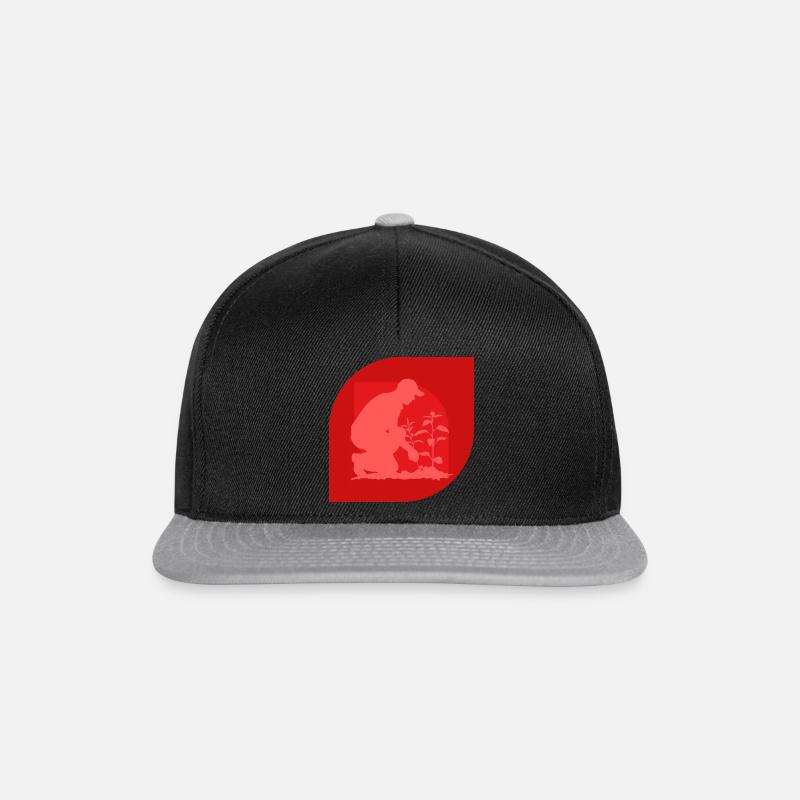Gartenarbeit Gärtner Gärtnern - Snapback Cap - Schwarz/Grau