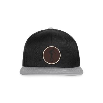 Unicycling Unicyclist Circus - Snapback Cap - black/grey - Front