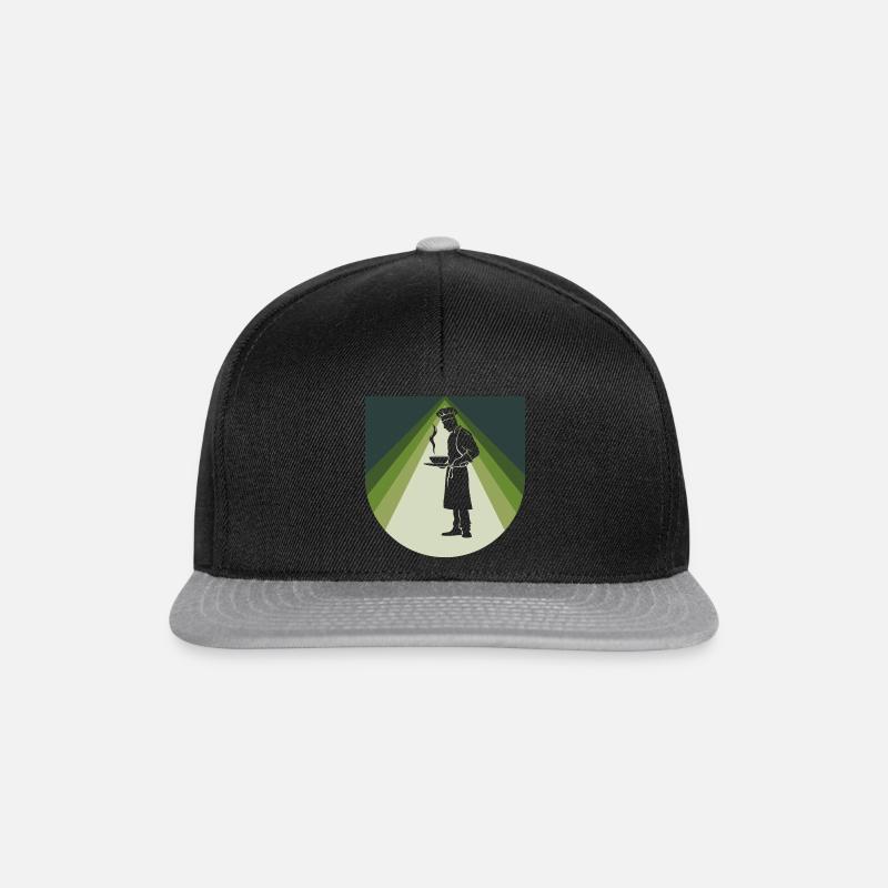 Kochen Küchenchef Kochkunst - Snapback Cap - Schwarz/Grau