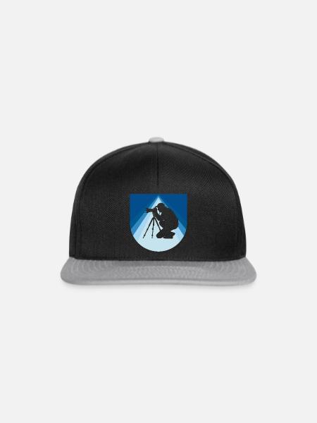 Fotograf Bild Spiegelreflex - Snapback Cap - Schwarz/Grau