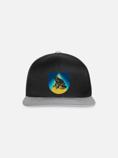 Frosch Lurch Molch - Snapback Cap - Schwarz/Grau