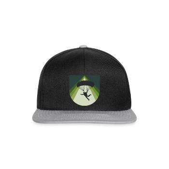 Parachutisme en chute libre - Casquette snapback - noir/gris - Devant