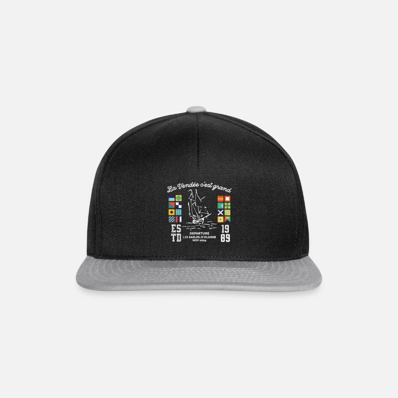 Vendée race around the globe - Snapback Cap - black/grey