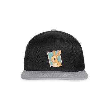 Bunny Hoppy Bunny Easter Bunny - Snapback Cap - black/grey - Front