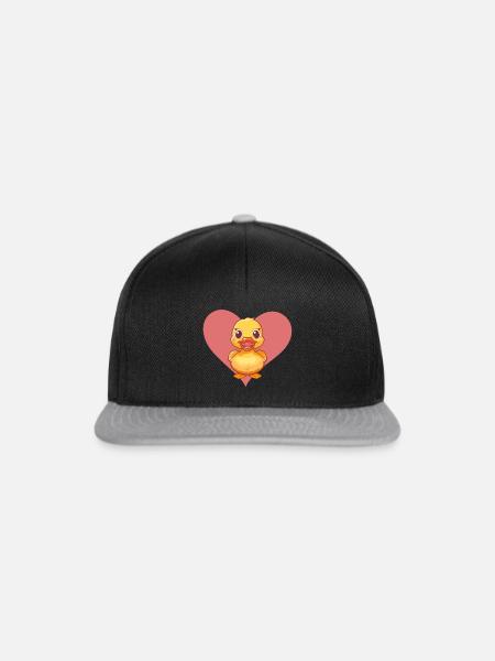 Entchen Schnabel Quak - Snapback Cap - Schwarz/Grau