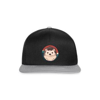 Hedgehog Spine Pointed - Snapback Cap - black/grey - Front