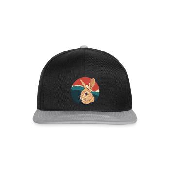 Bunny Easter Bunny Hoppy Bunny - Snapback Cap - black/grey - Front