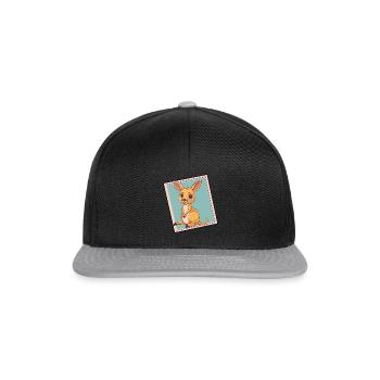 Kangourou Sydney - Casquette snapback - noir/gris - Devant