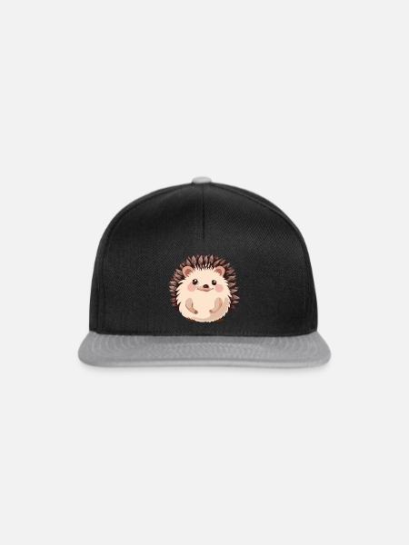 Igel Spitz - Snapback Cap - Schwarz/Grau