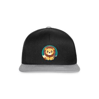 Loewe Lion Lion Head - Snapback Cap - black/grey - Front