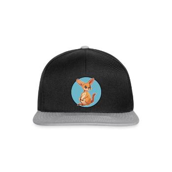 Kaenguru Aussie Koala - Snapback Cap - Schwarz/Grau - Vorne