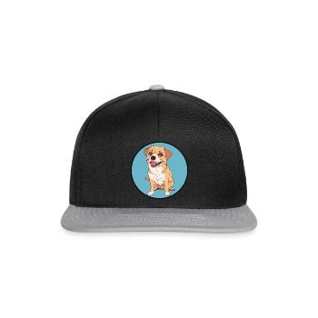 Dog Dog Lover Border Collie - Snapback Cap - black/grey - Front
