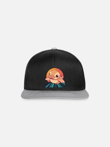 Schnabel Vogel - Snapback Cap - Schwarz/Grau
