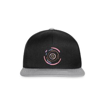 Spiral Pastell - Snapback Cap - Schwarz/Grau - Vorne