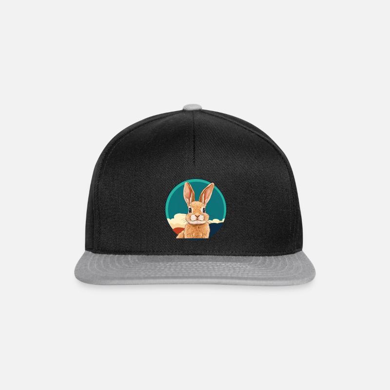 Hasenzahn - Snapback Cap - Schwarz/Grau