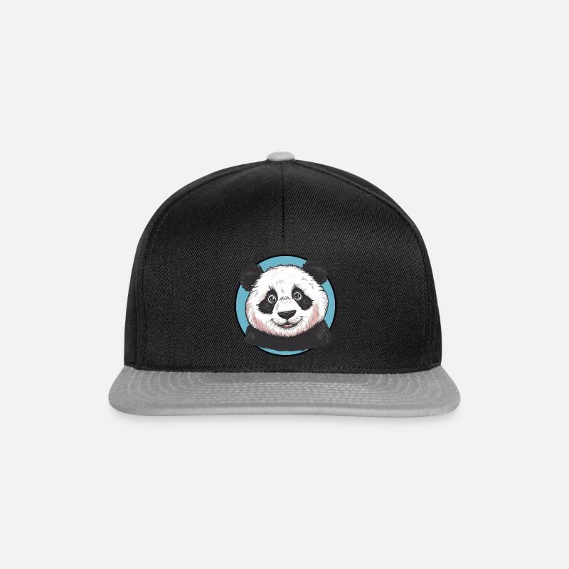 Panda Panda Ours - Casquette snapback - noir/gris