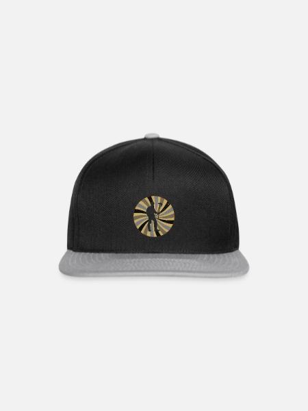 Bergbau Spitzhacke Montan - Snapback Cap - Schwarz/Grau