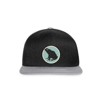 Frosch Quak Molch - Snapback Cap - Schwarz/Grau - Vorne