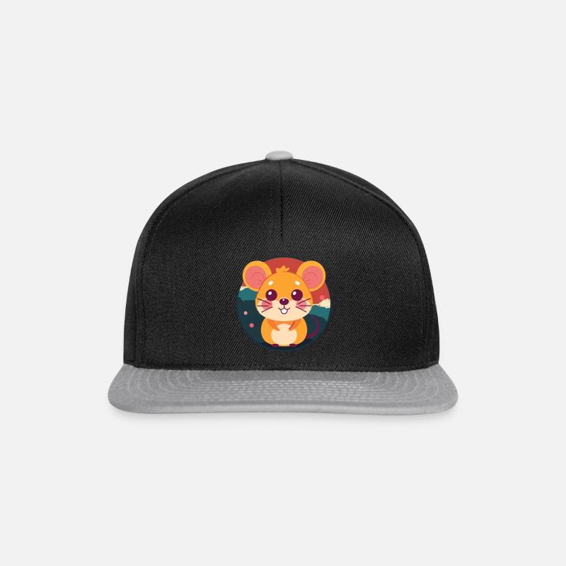 Mäuse Mäuschen - Snapback Cap - Schwarz/Grau