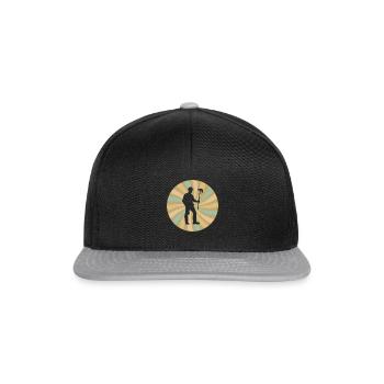 Mineur de pioche Miner - Casquette snapback - noir/gris - Devant
