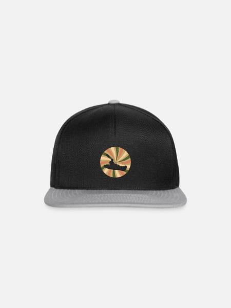 Kajakfahren Rudern - Snapback Cap - Schwarz/Grau