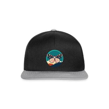 Butterfly Animals Animal Lover - Snapback Cap - black/grey - Front