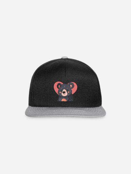 Baer Grizzly - Snapback Cap - Schwarz/Grau