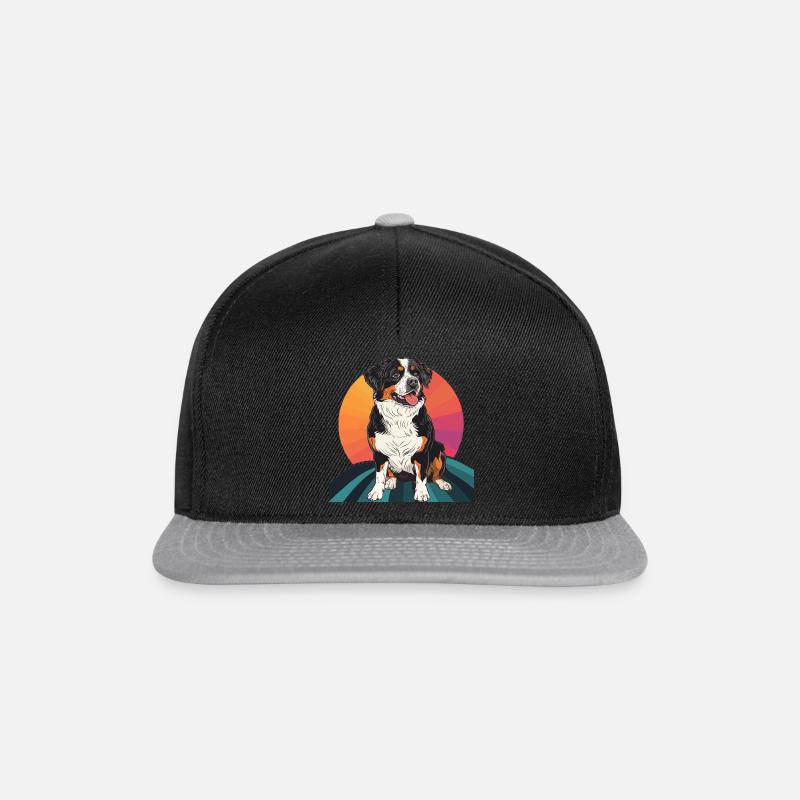 Hund Hundesport Dackel - Snapback Cap - Schwarz/Grau