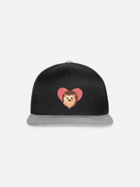 Igel Spitz Dornig - Snapback Cap - Schwarz/Grau