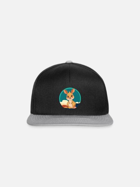 Kaenguru Melbourne Aussie - Snapback Cap - Schwarz/Grau