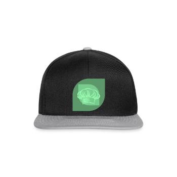 Koch Kochkunst Köchin - Snapback Cap - Schwarz/Grau - Vorne