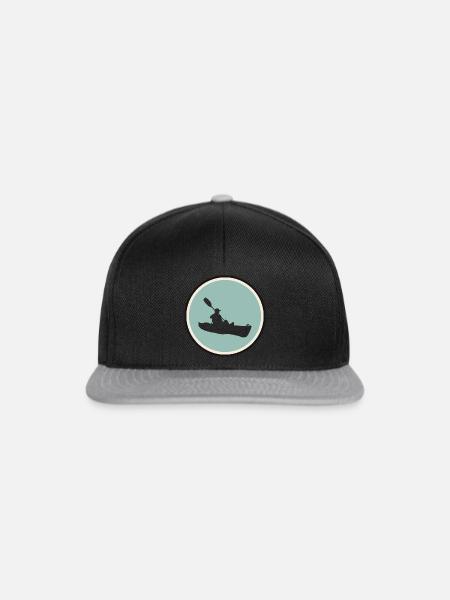 Kajakfahren Rafting - Snapback Cap - Schwarz/Grau